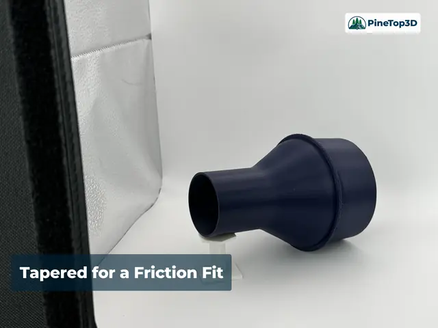 Tapered for a friction fit