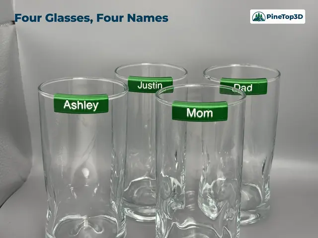 Four glasses, four names
