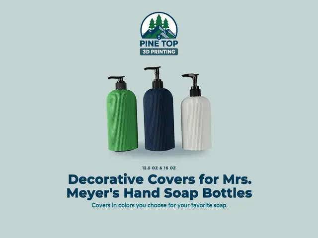 Cover — three covered bottles in green, blue and white
