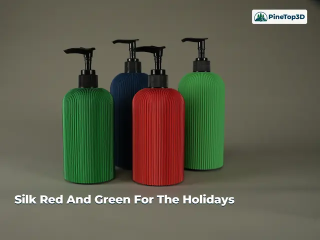 Silk red and green covers for the holidays
