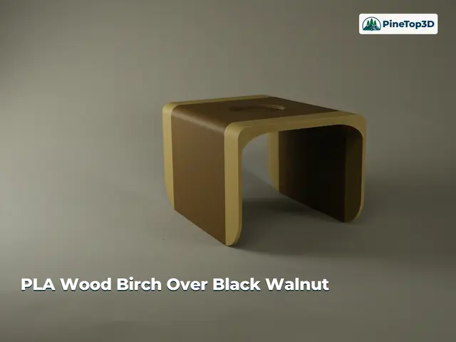 PLA Wood Birch over Black Walnut