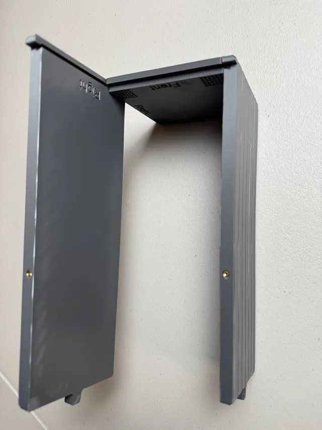 Two side panels with brass M3 heat-set inserts installed
